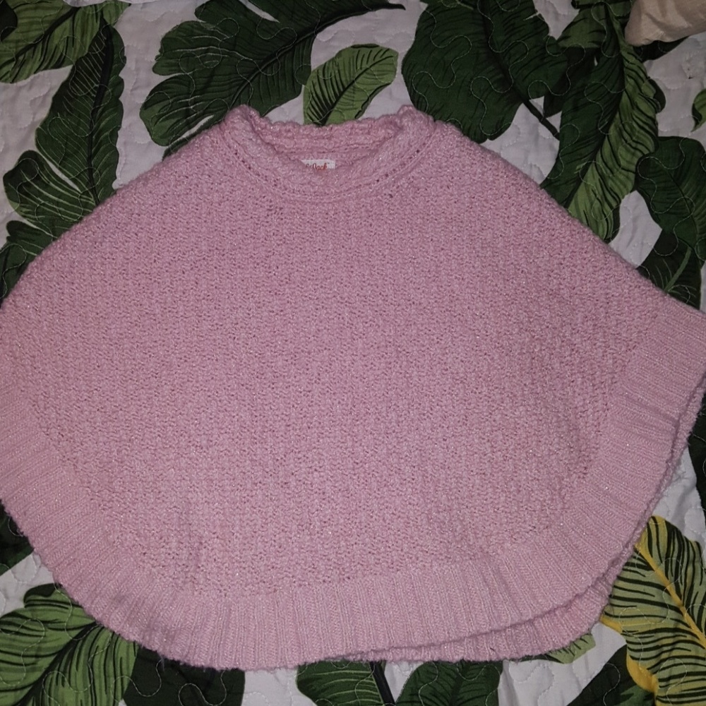 NWOT pink poncho